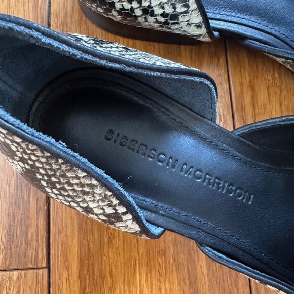 Sigerson Morrison animal print flats, size 37.5 (US 7.5) - Picture 6 of 10